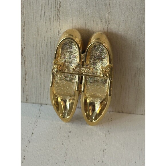 Signed EDGAR BEREBI "Remembrance" Ruby Rhinestone Slipper Pin Limited Edition - Picture 3 of 6